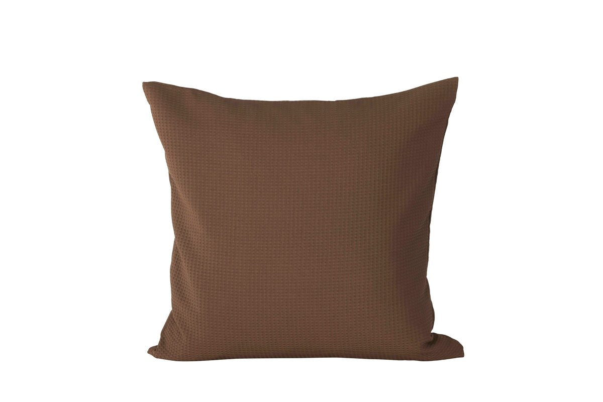 Housse de coussin Agatha - 50x50 cm en Noir, Vert et Marron foncé