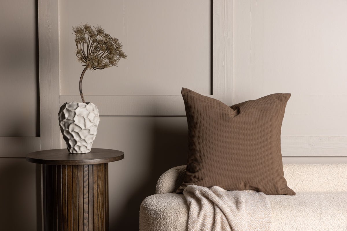 Housse de coussin Agatha - 50x50 cm en Noir, Vert et Marron foncé