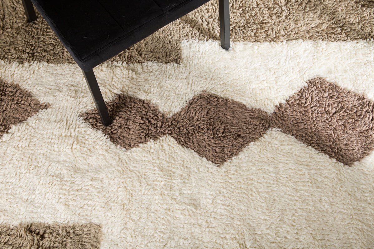 Tapis Naomi – avec un poil haut en laine