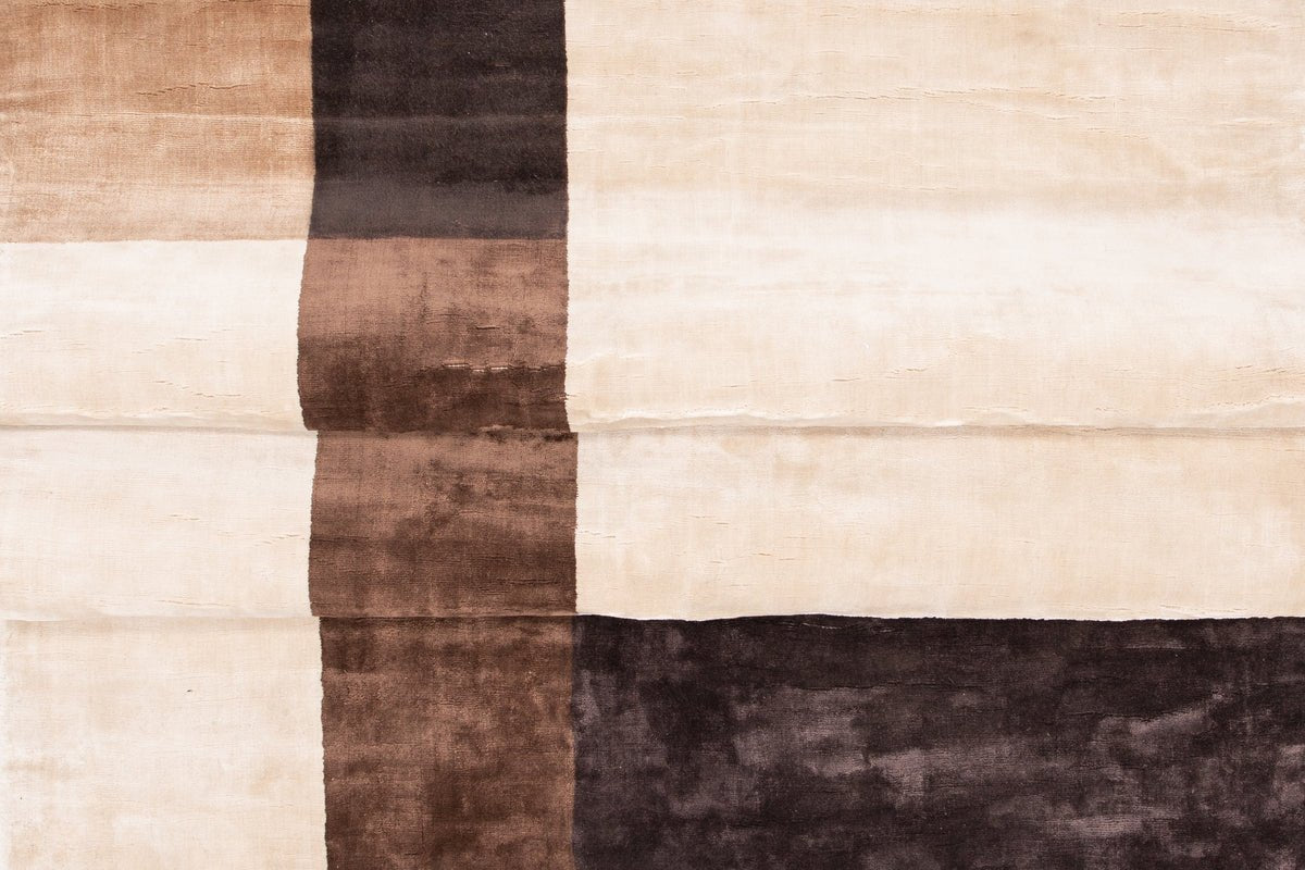 Tapis Adel – avec motif à carreaux en viscose