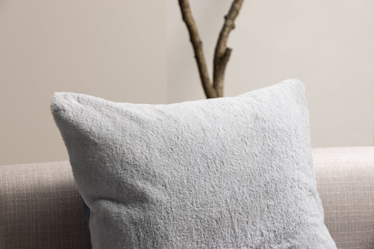 Housse de coussin Relax - 50x50 cm en Beige, Gris et Blanc