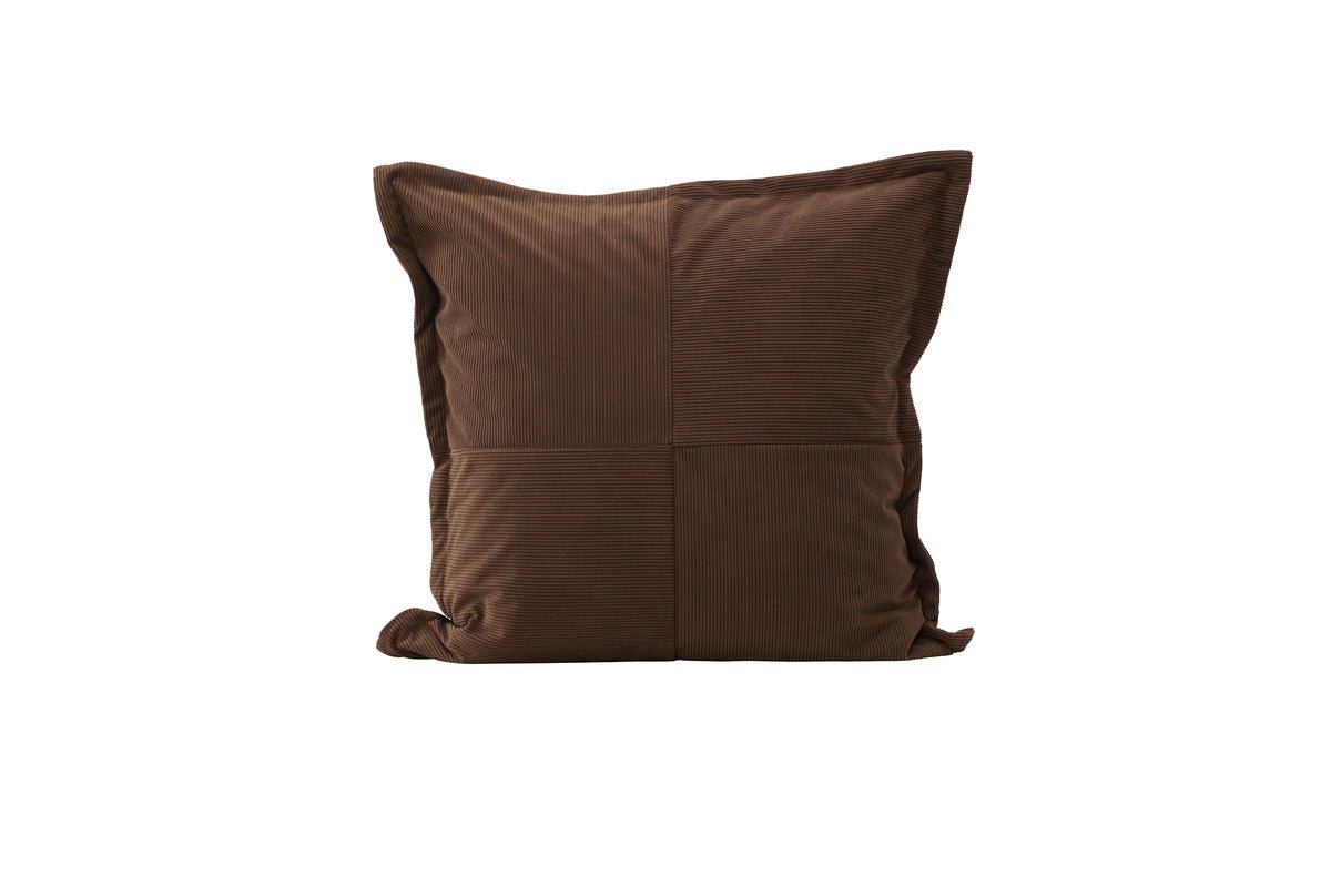 Housse de coussin Budapest - 50x50 cm en Beige, vert foncé et Marron