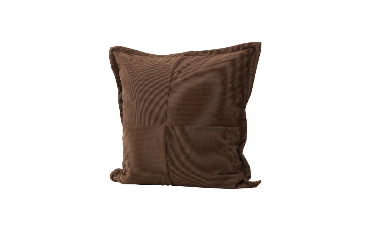 Housse de coussin Budapest - 50x50 cm en Beige, vert foncé et Marron