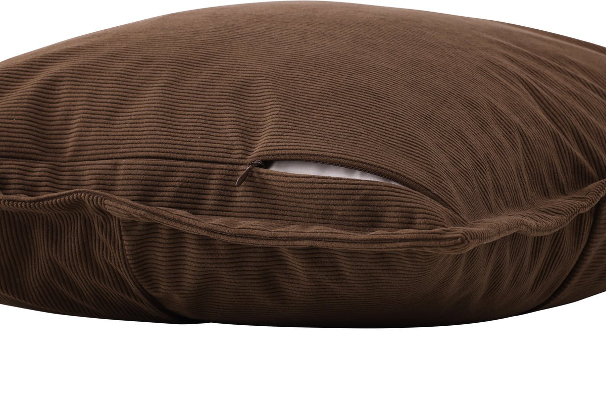 Housse de coussin Budapest - 50x50 cm en Beige, vert foncé et Marron