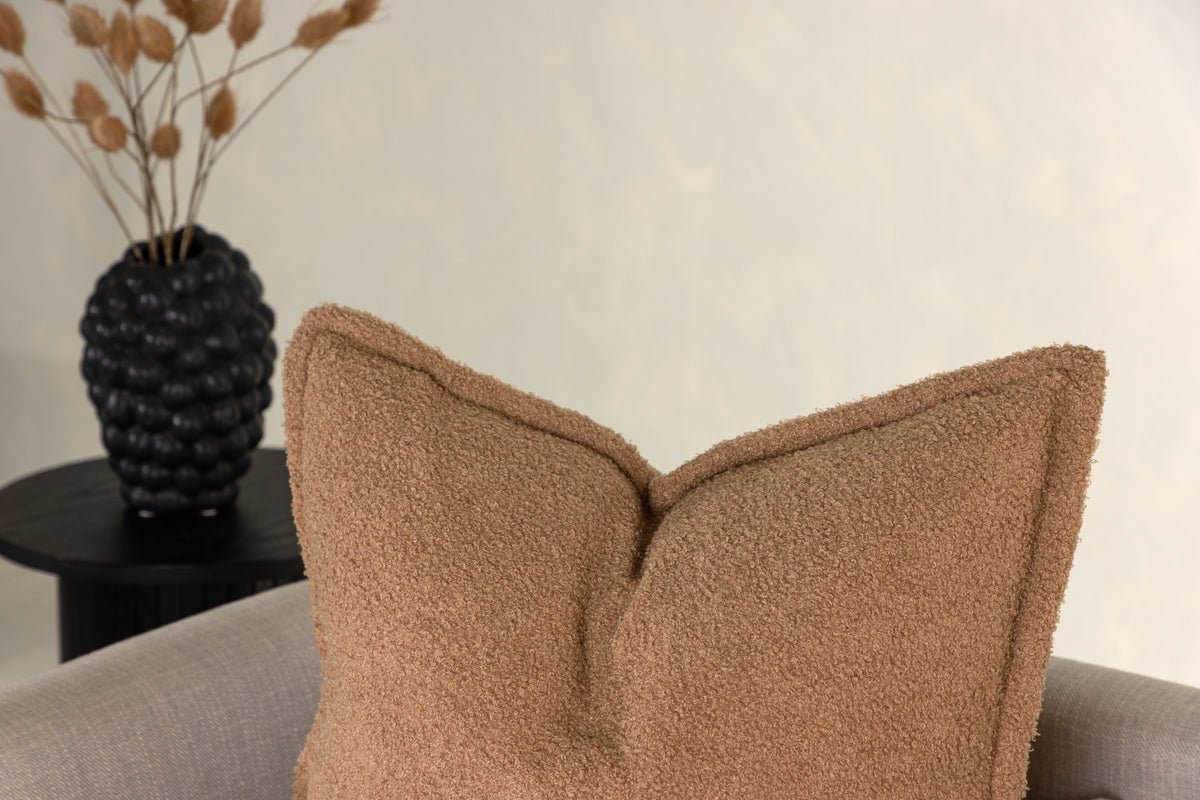 Housse de coussin Nature - 60x60 cm en Beige, Marron et vert foncé