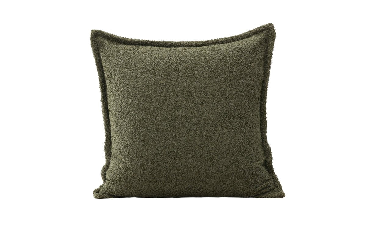 Housse de coussin Nature - 60x60 cm en Beige, Marron et vert foncé