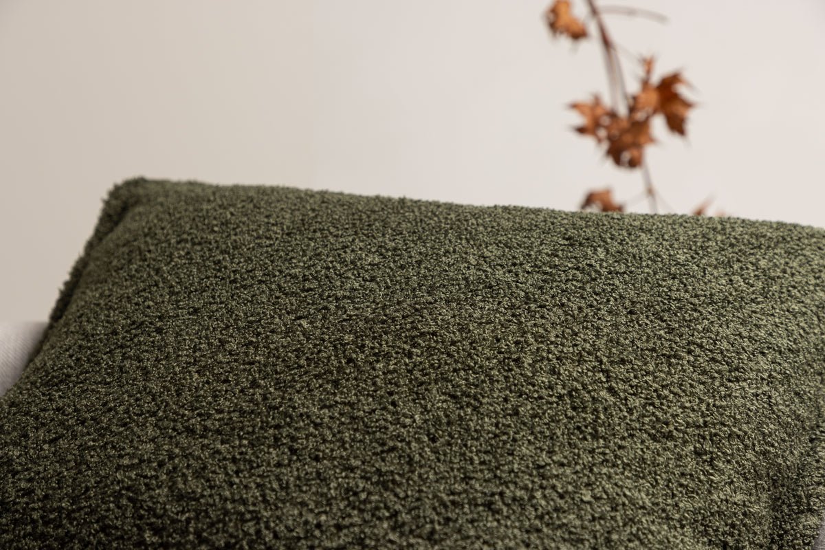 Housse de coussin Nature - 60x60 cm en Beige, Marron et vert foncé