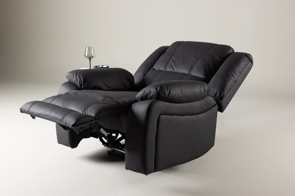Fauteuil Dubai - en Noir avec fonction de couchage