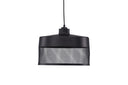 Suspension Jolina – en fer noir mat avec abat-jour en maille décoratif