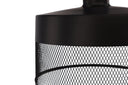 Suspension Jolina – en fer noir mat avec abat-jour en maille décoratif
