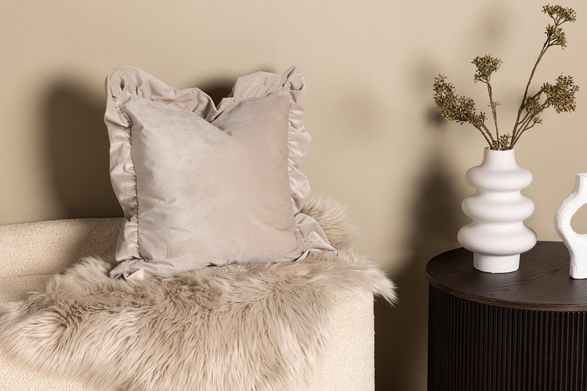 Kissenbezug Essence - 50x50 cm in Beige, Rosa und Weiß