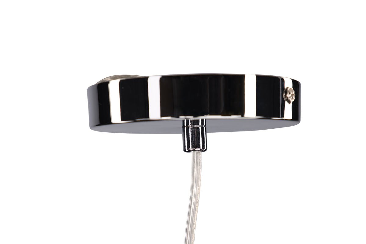 Suspension « Chobe » – Avec abat-jour transparent en verre