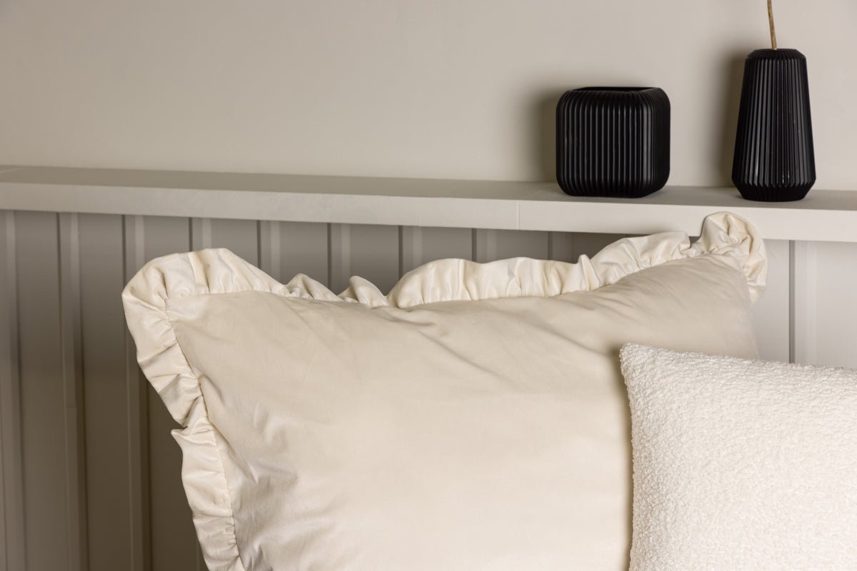 Housse de coussin Charming - 70x100 cm en Blanc et Gris