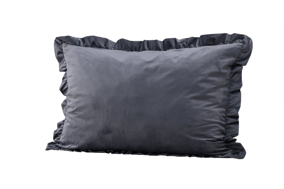 Housse de coussin Charming - 70x100 cm en Blanc et Gris