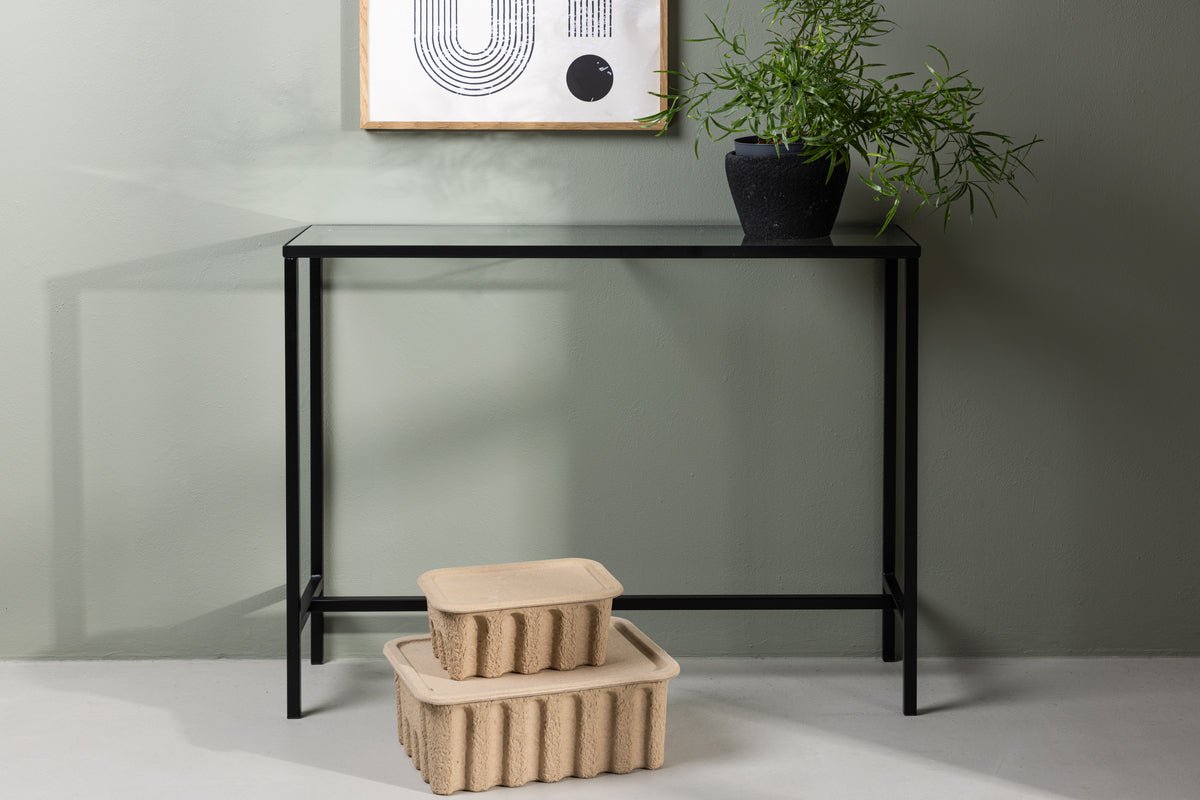 Table d'appoint Chase – avec plateau en verre