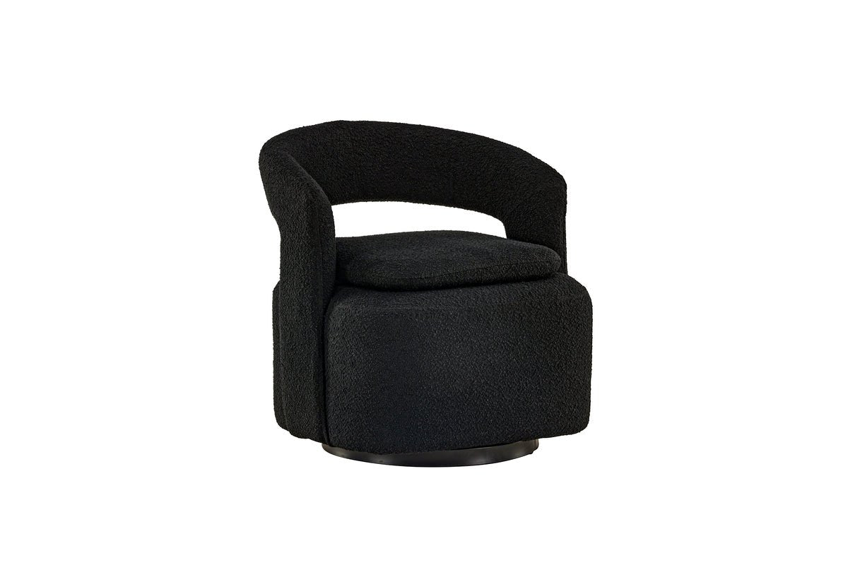 Fauteuil lounge design Velina – fauteuil bouclé moderne en quatre couleurs