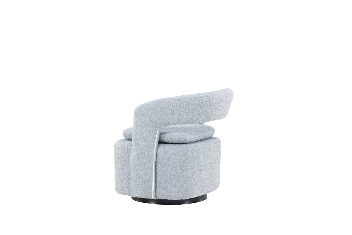 Fauteuil lounge design Velina – fauteuil bouclé moderne en quatre couleurs