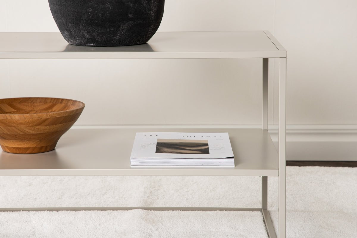 Table basse/table d'appoint Nammos – en quatre couleurs avec trois surfaces de rangement