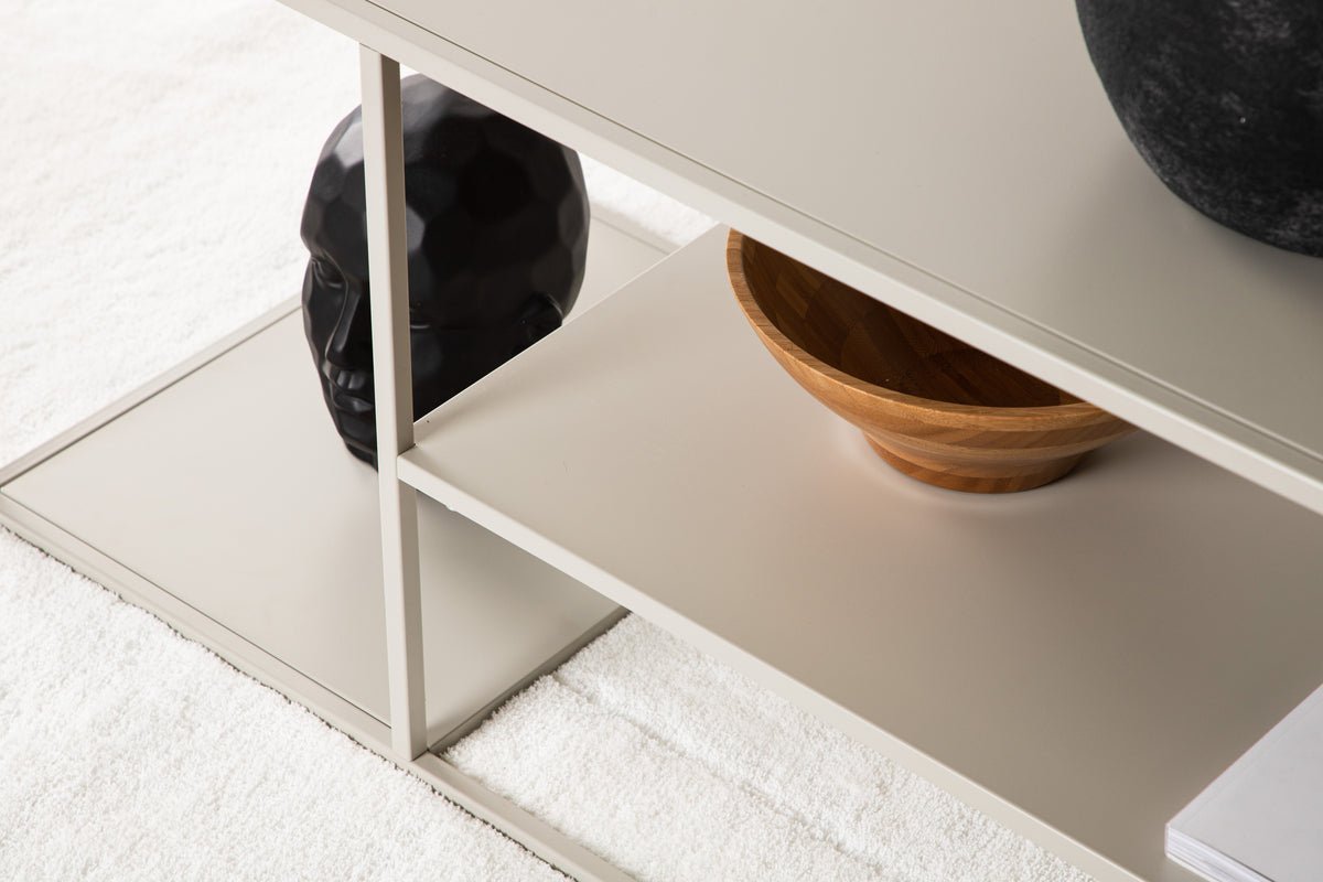 Table basse/table d'appoint Nammos – en quatre couleurs avec trois surfaces de rangement