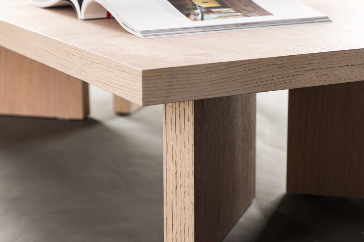 Table basse Stephan - en aspect bois