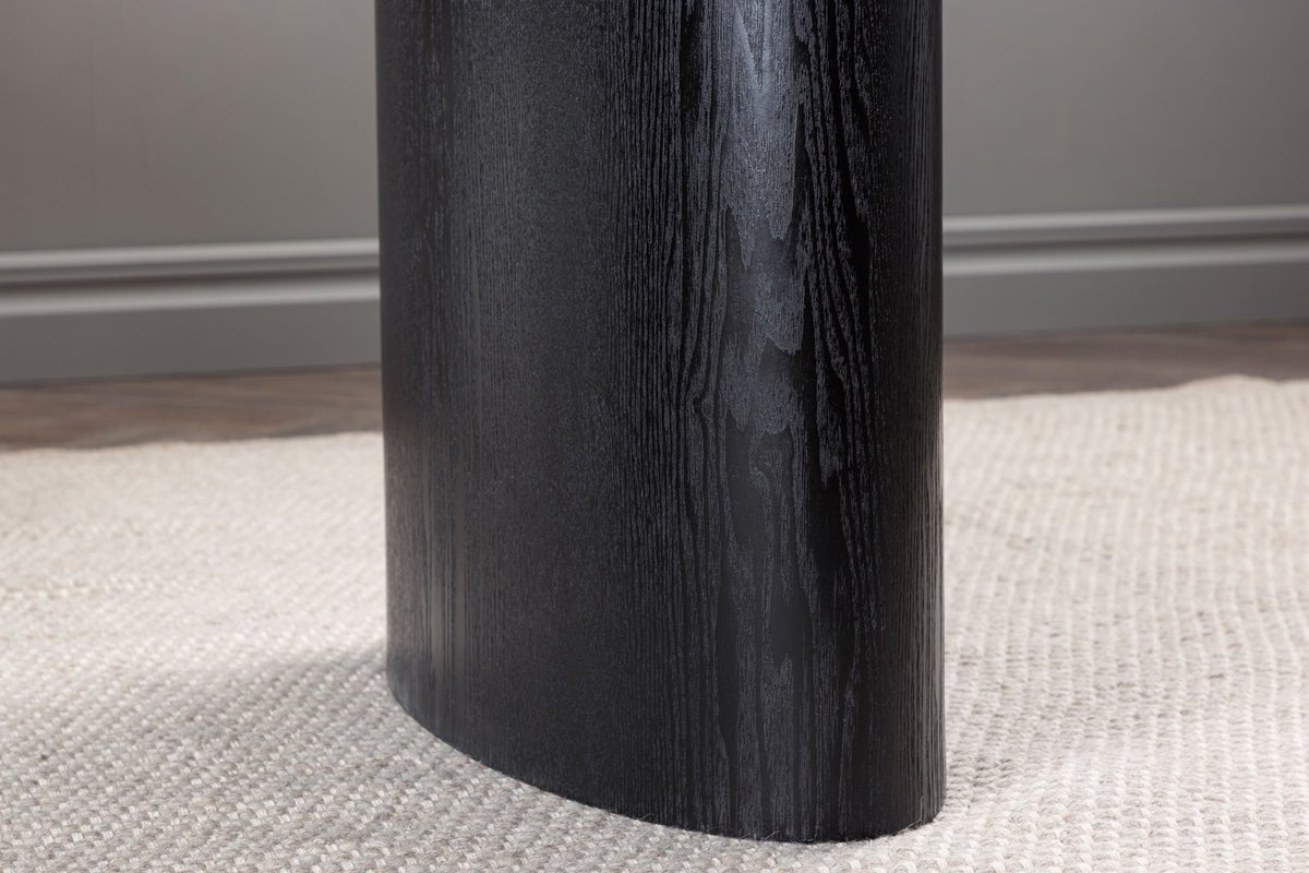 Table à manger Maui - avec plateau ovale aspect bois