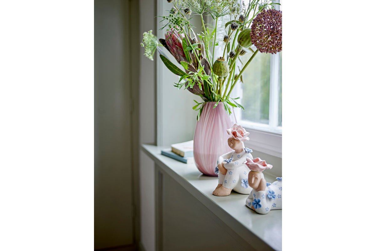 Vase « Ennia » – Verre rose pâle