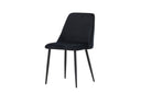 2er Set - Stuhl Liora aus weichem Polyestersamt