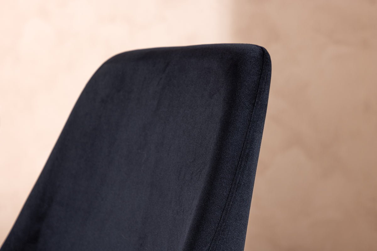 Ensemble de 2 - Chaise Liora en velours polyester doux