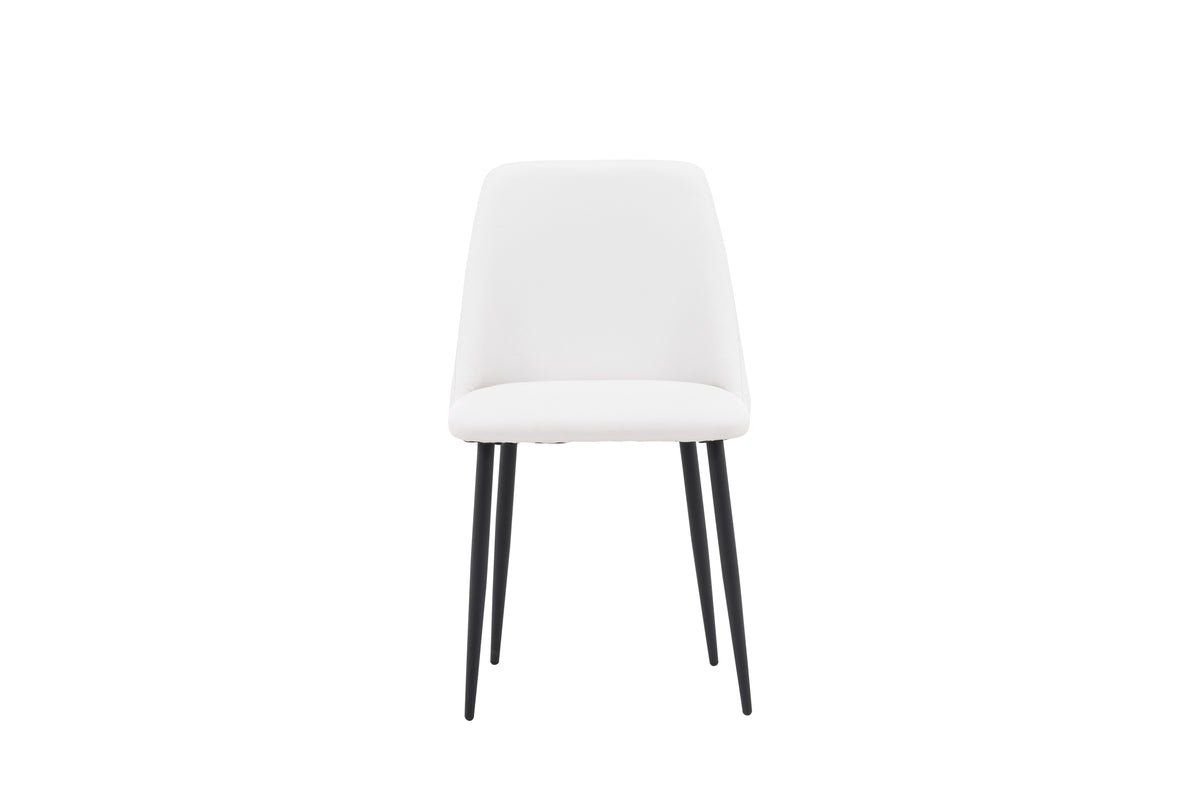 Ensemble de 2 - Chaise Liora en velours polyester doux