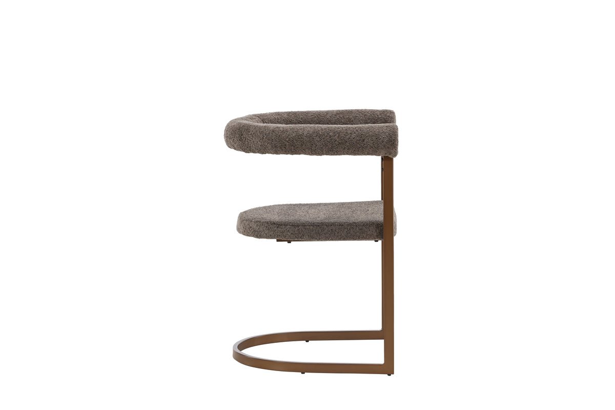 Lot de 2 - Chaise Paje avec revêtement bouclé doux