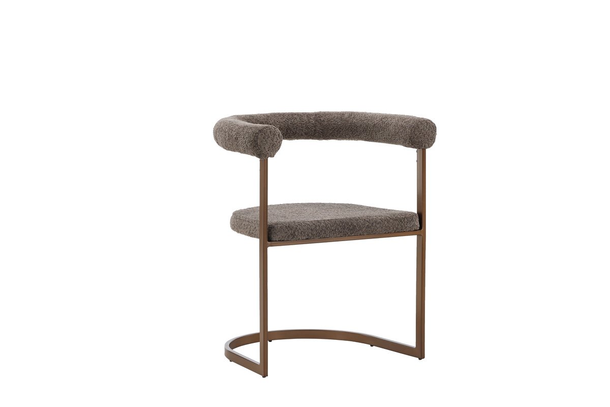 Lot de 2 - Chaise Paje avec revêtement bouclé doux