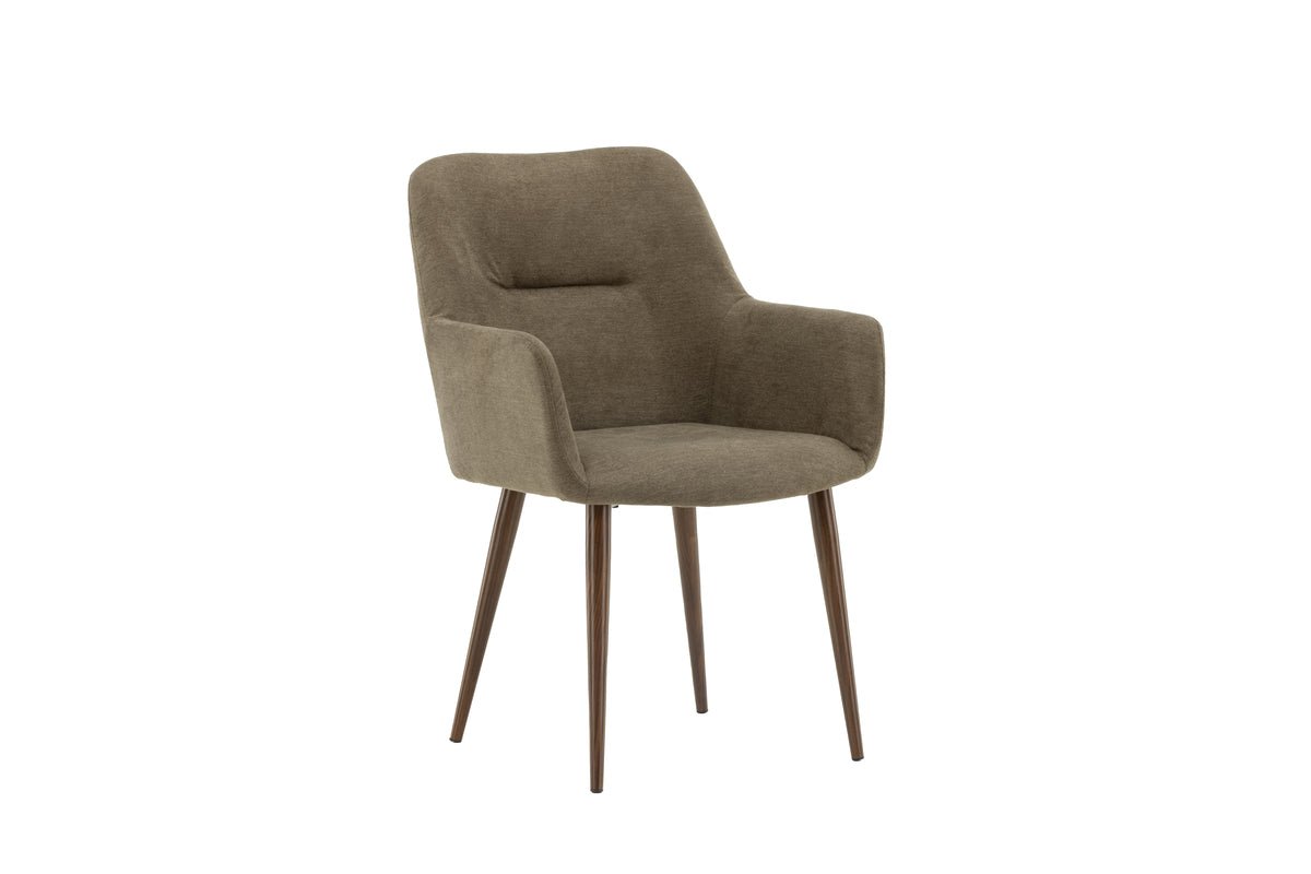 Ensemble de 2 - Chaise Future avec pieds en noyer brun moderne