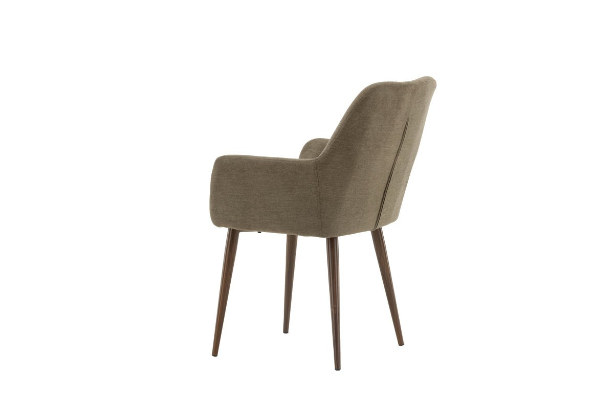 Ensemble de 2 - Chaise Future avec pieds en noyer brun moderne