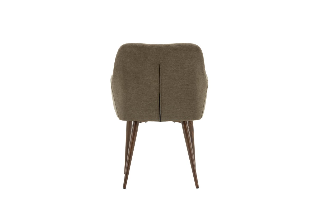 Ensemble de 2 - Chaise Future avec pieds en noyer brun moderne