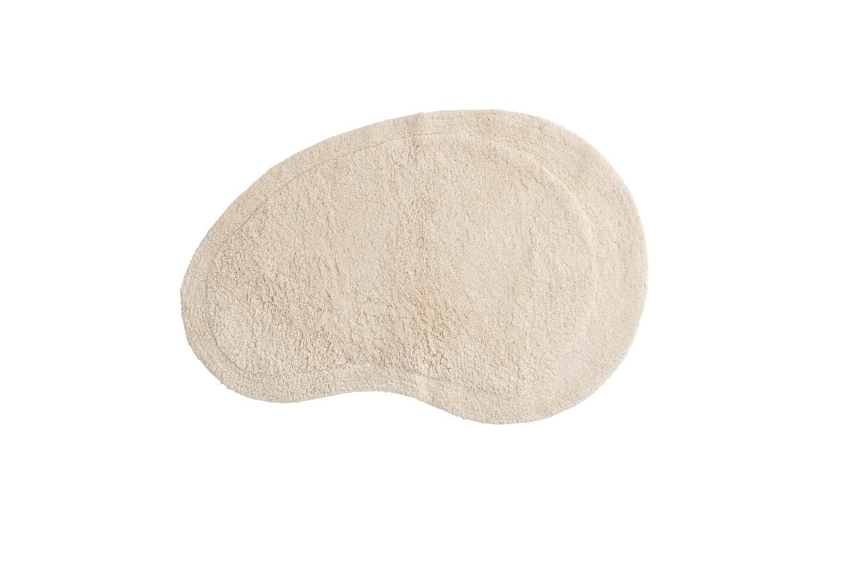 Tapis Noah – fait main en Beige en coton