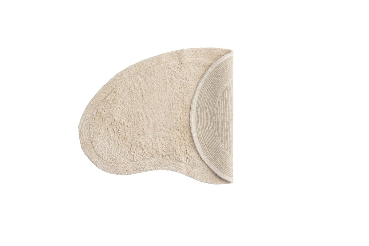 Tapis Noah – fait main en Beige en coton