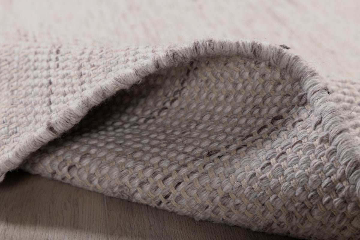 Tapis Zay – tissé à la main en Beige en polyester et coton