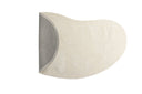 Tapis Caelen – forme ovale en Noir & Blanc en coton
