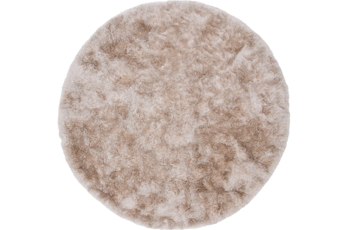 Tapis Anelie – rond à poils longs en polyester