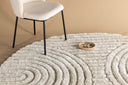 Tapis Paco – avec structure côtelée en polyester et coton