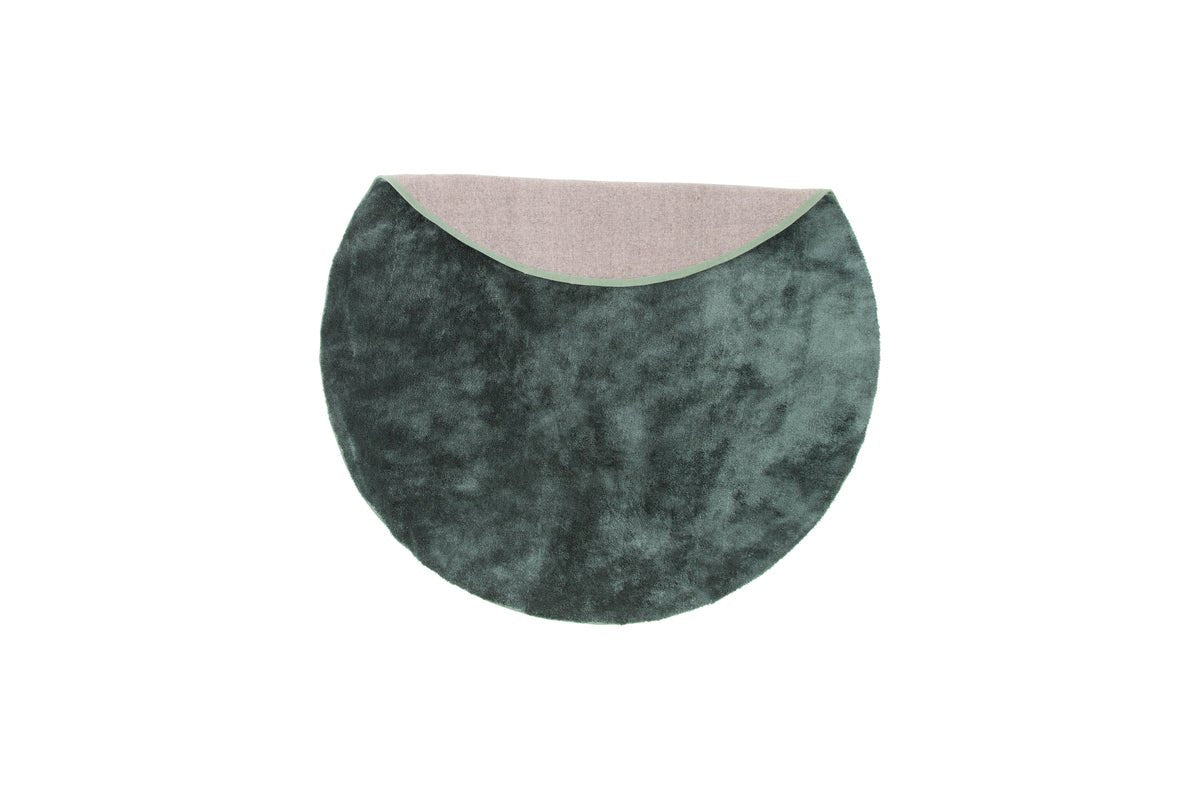 Tapis Vasia – rond avec effet brillant en polyester