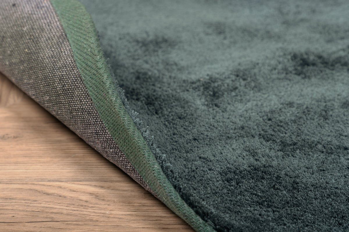 Tapis Vasia – rond avec effet brillant en polyester