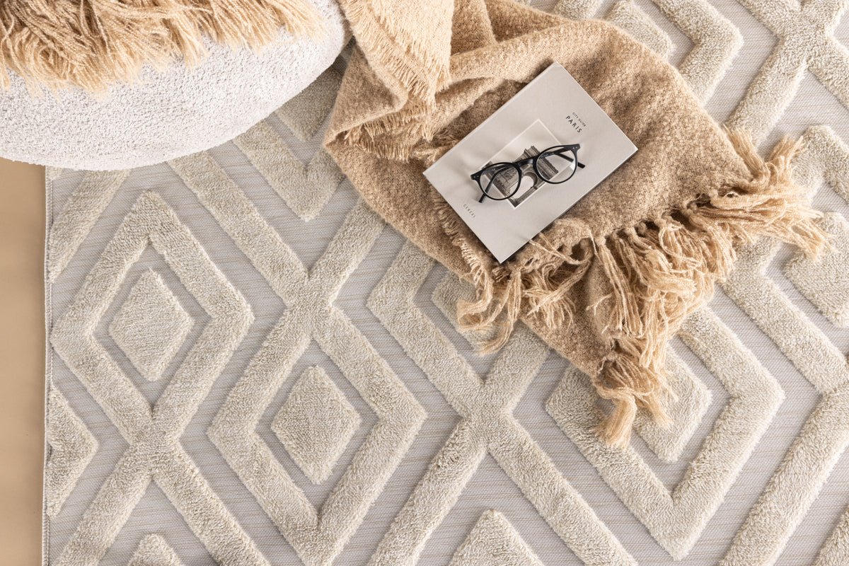 Tapis Verona – en deux couleurs en polyester et mélange de coton