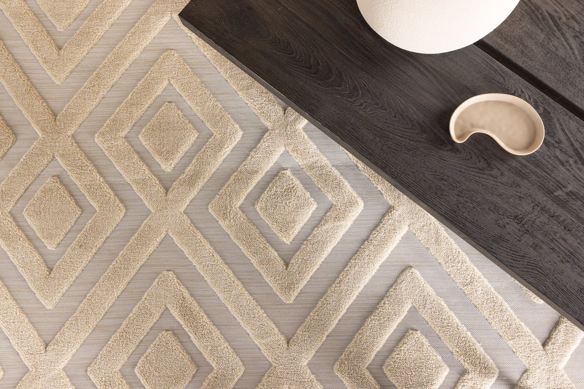 Tapis Verona – en deux couleurs en polyester et mélange de coton