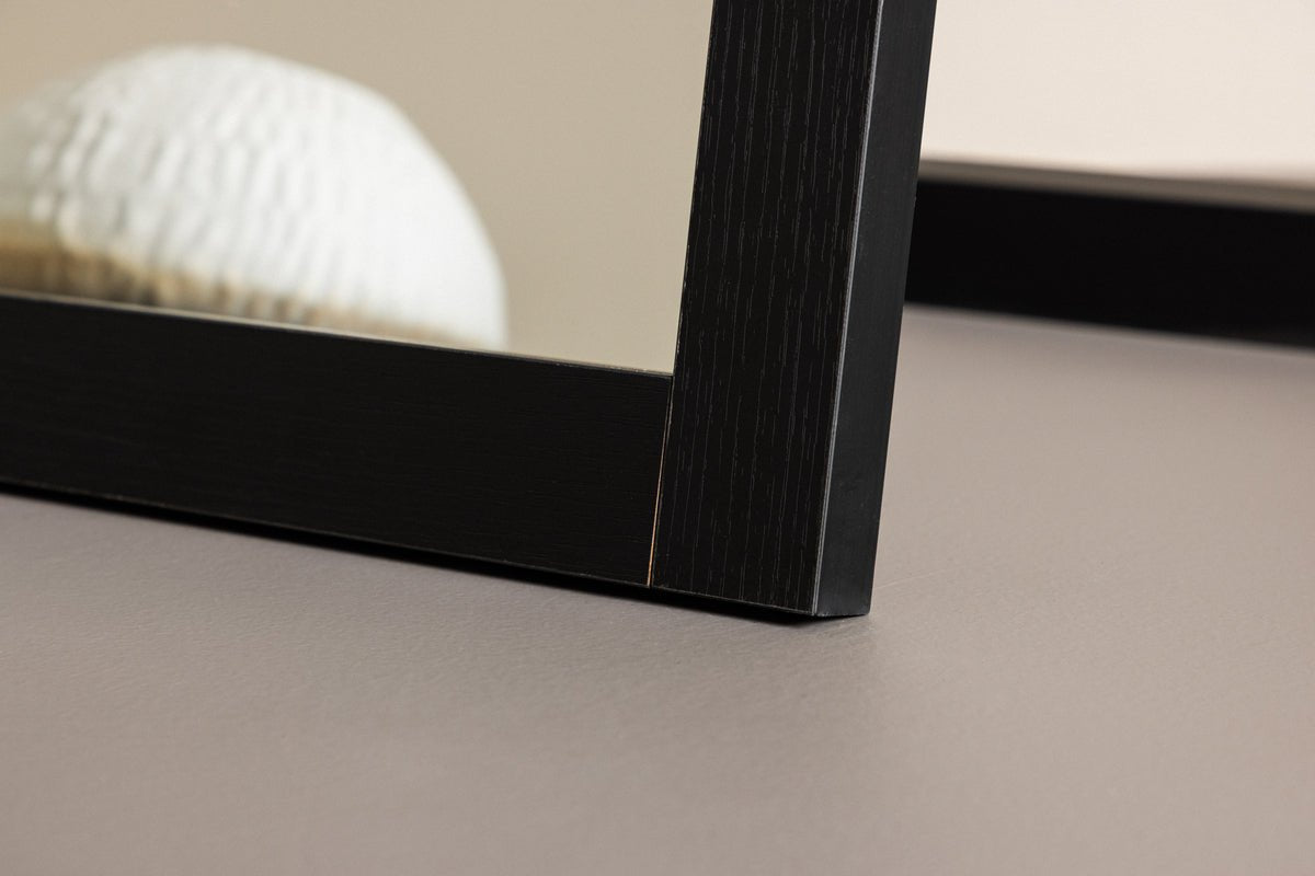 Spiegel Stelina – avec pied et cadre en imitation bois