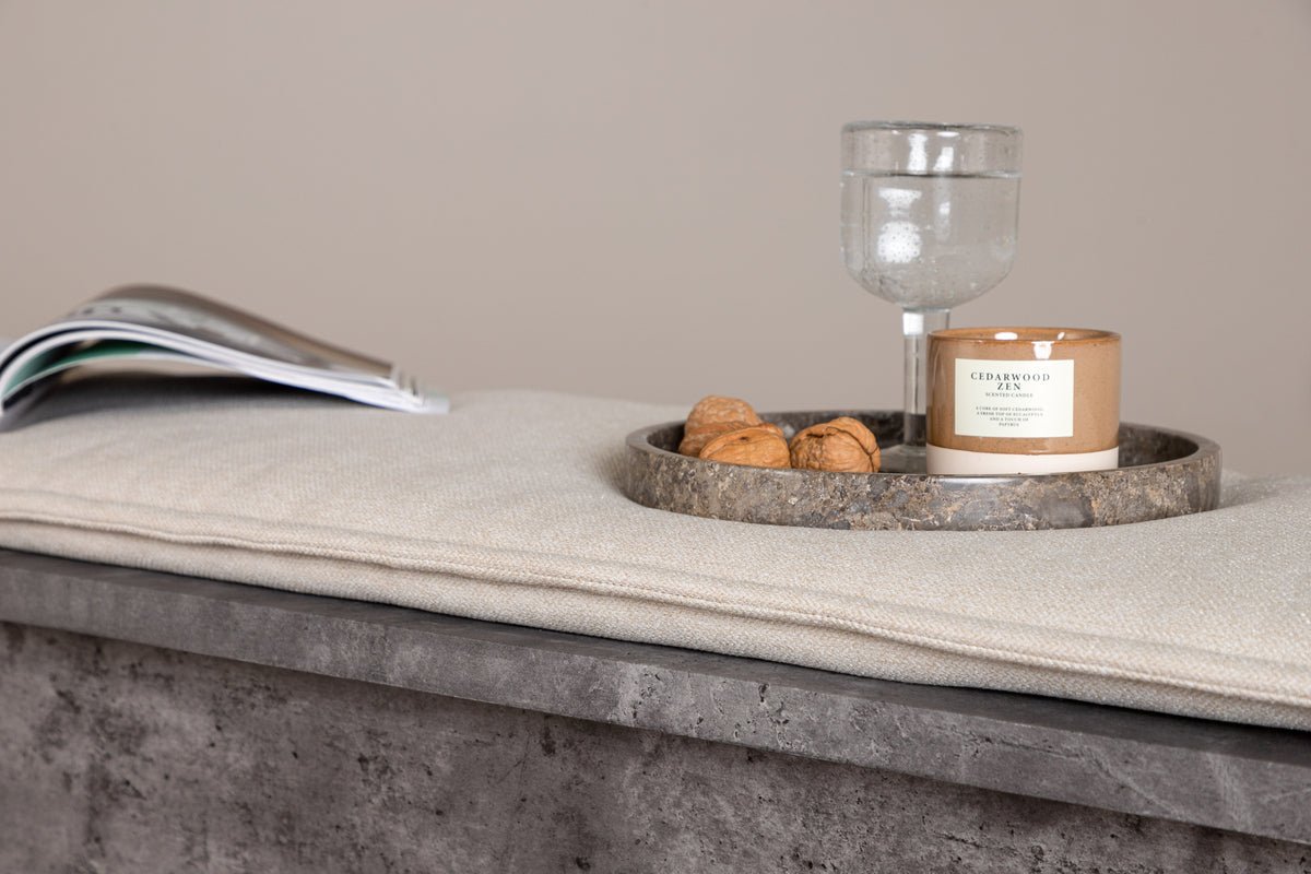 Banc "Stan" – en aspect pierre grise