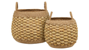 Lot de 2 paniers Shelly - de forme ronde