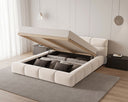Designer Polsterbett Lora Samt mit Stauraum
