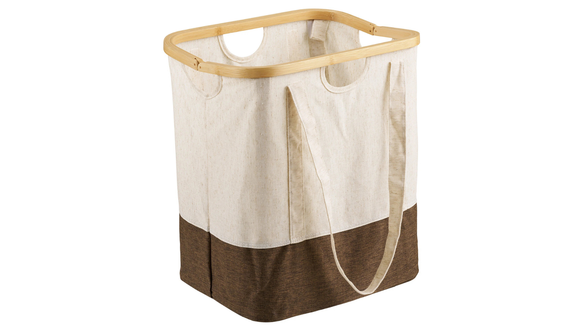 Panier à linge Fresh - en bambou et polyester