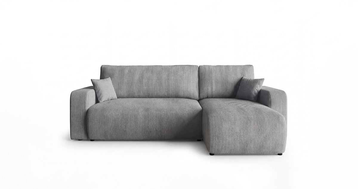 Canapé design Calva avec fonction couchage et pliage en Côtelé